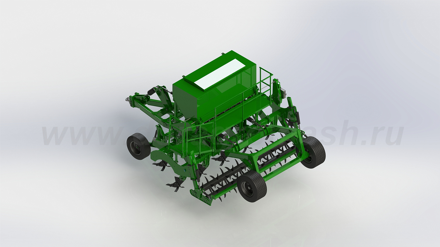 Глубокорыхлитель "Труженик" с системой внесения гранулированных удобрений