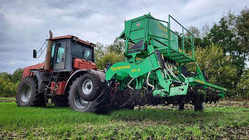 Глубокорыхлитель "Труженик" с системой внесения гранулированных удобрений